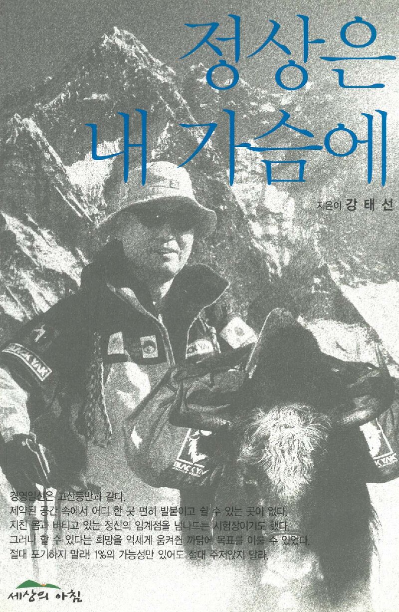 정상은 내 가슴에_강태선_도서출판 세상의 아침_2009