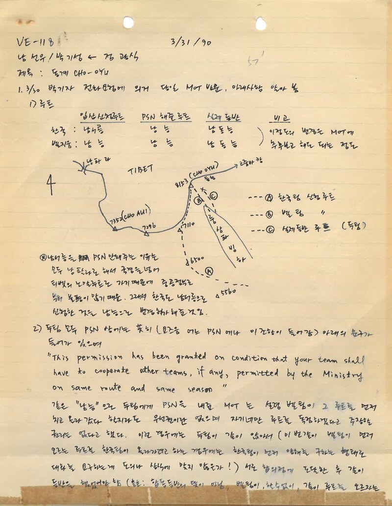 정광식-남선우ㆍ박기성 편지_1990