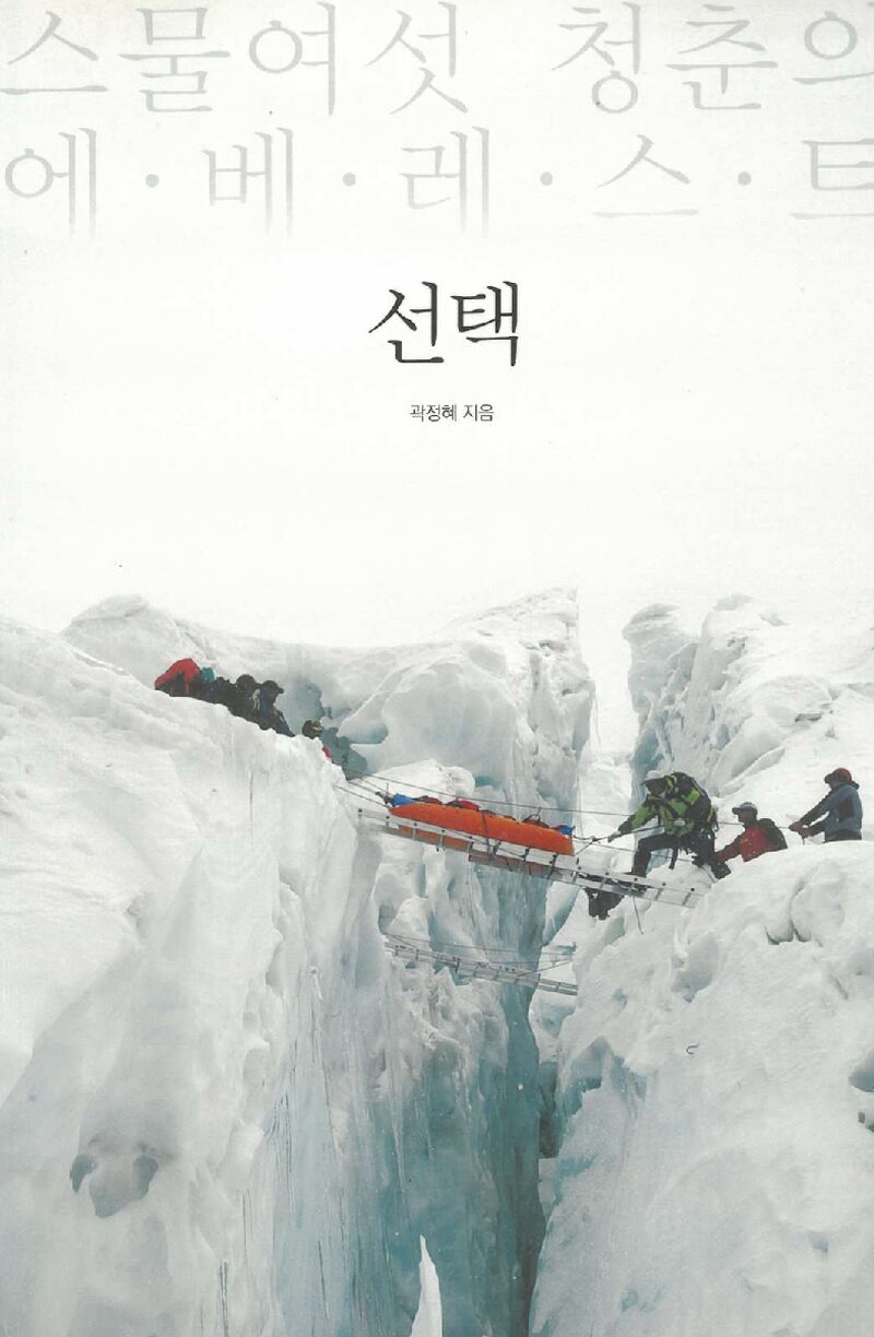선택 스물여섯 청춘의 에베레스트_곽정혜_도서출판 종이와 붓_2016