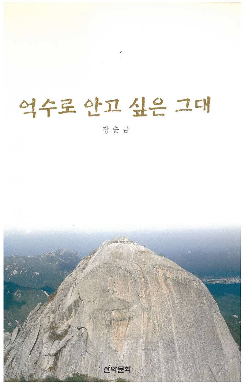 억수로 안고 싶은 그대_장순금_도서출판 산악문화_2002