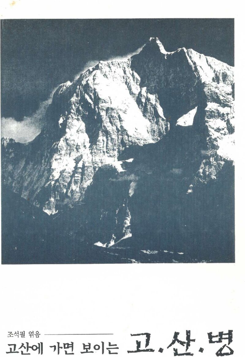 고산에 가면 보이는 고산병_조석필_도서출판 사람과산_1999